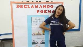 Declamando poemas - 7º ano C