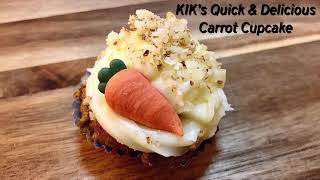 KIK’s Quick & Delicious Carrot Cupcakes 🥕