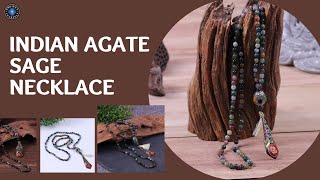 Indian Agate Sage Necklace