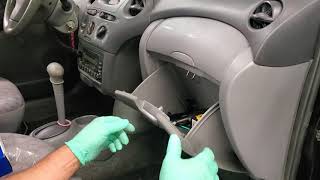 How to replace cabin air filter on a 2000 Toyota echo