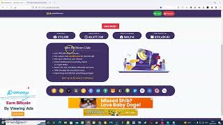 EarnBitMoon - Very Neat 5-Min Faucet Site!