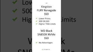 Kingston FURY Renegade SSD vs WD Black SN850X NVMe SSD – Comparison, Differences, Pros #shorts