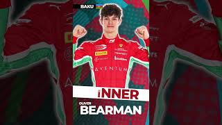 Bearman takes a Baku 🇦🇿 Sprint Race VICTORY! 🏆 #Shorts