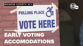 Early voters with disabilities offered accommodations at polls