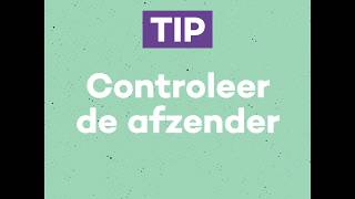 Tip 2: Controleer de afzender (60+)