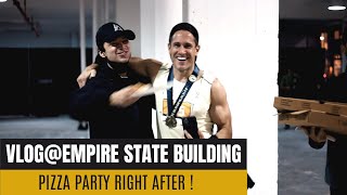 Full Vlog : Gym Mafia Empire State Building Run Up | Followed by Pizza Party by Sebastian Stan