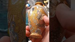 #MeijiEra #Japanese #Antique #Satsuma vase, Featuring #RonJeremy #ValuableArt #ValuableAntiques