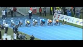 Usain bolt sets world record 100m indoor 23/08/2014