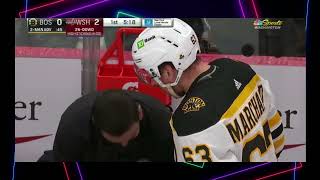 MUST SEE!! Brad Marchand gets a nose job during Washington capitals game!!#shorts