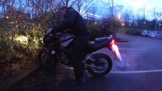 Honda CBR 125 3rd Gear Burnout-Vootka Going Out Of Control