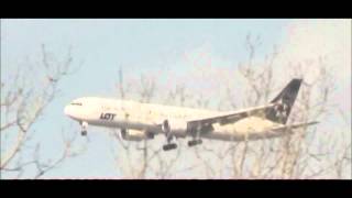 OLD VIDEO | LOT Polish Airlines 767-300 Approaching O'Hare