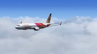 Air India Express B737-800 Over The Clouds #shorts #rfsshorts #rfsuniverse #realflightsimulator