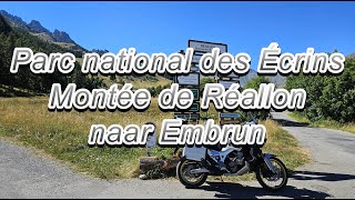 Parc national des Écrins Montée de Réallon naar Embrun Honda CRF 1000 ATAS