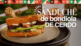 Sanduches de bondiola con Mayonesa con sabor a Tocineta