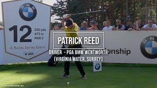 Patrick Reed Golf Swing Driver (front view), BMW PGA Wentworth (Surrey), September 2019.