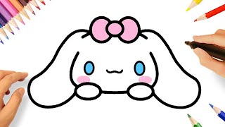 COMO DESENHAR CINNAMOROLL FÁCIL 💗😊