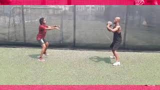 Medicine ball chest pass (Partner workout)