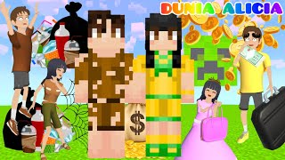 Yuta Miskin VS Mio Kaya Di Kota Minecraft😱 | Yuta Maling Ditangkap Polisi | Minecraft | Dunia Alicia