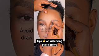 Watch till the end ….. Tip 👌 on Achieving stroke brows #brows #outline #makeup #makeuptutorial