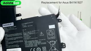 Replacement battery for Asus B41N1827 15.36V 56Wh 4 cells