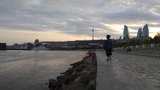 Seafront in Baku, Azerbaijan