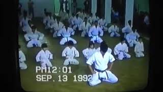 Shihan Mitsuro Amano e Alunos. Kyokushin Karate