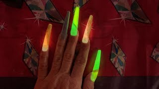 Lazy girl application using modelones glow in the dark acrylic bloopers in comedy of errors video