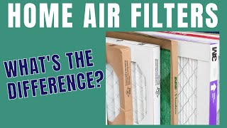 Home Air Filters & Air Flow Resistance Explained