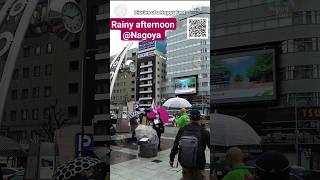 Walking in a rainy afternoon @Nagoya Japan #RainyNagoya #nagoyajapan #nagoyacastle #nagoyacity