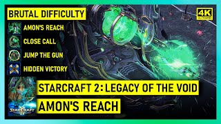 STARCRAFT 2 LEGACY OF THE VOID - AMON'S REACH - BRUTAL - BONUS OBJECTIVES - 4K