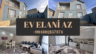 Yaşayışlı Əşyalı 2 Mərtəbəli 4 Otaqlı Həyət Evi Satılır 0102157374