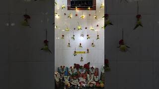 Ayyappa swamy Pooja// simple decoration with mango leaves #youtubeshorts #viral #shortvideo#ayyappa