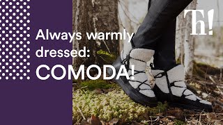 These trendy COMODA boots come with plenty of comfort.