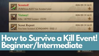 How to Survive a Kill Event! (KE) Beginners/Intermediates - King of Avalon