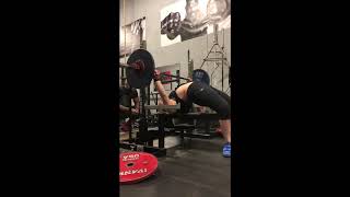 Bench, 1 rep, RPE 8, 67.5 kg