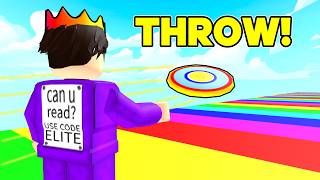 I THROW Frisbee 1,294,200 MILES In Roblox