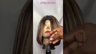 How To Make Your Own U Part Wig✨🤣Funny Installation I PlayGirlStyle #Shorts