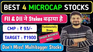 93 Rs कि Microcap Stock - Target 1900 | Best Penny Stocks To Buy Now In 2024 | Penny Stocks for 2024