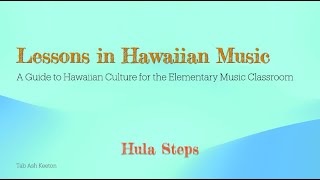 Lessons in Hawaiian Music Hula Steps