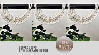 DIY Macrame Tutorial - New Knot - Looped Loops