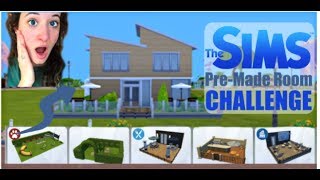 Pre-Made Rooms CHALLENGE | Sims 4