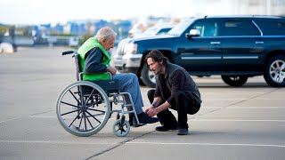 Keanu Reeves Notices Disabled Homeless Man In Parking Lot & Does The Unthinkable