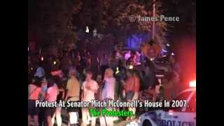 Protest At Senator Mitch McConnell's House In 2007. The Protesters.