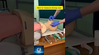 How to measure Airway size? #airway #airwaymanagement #hospital #mbbsstudent #shortsvideo #trend