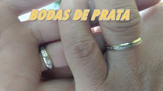 25 Anos Com Novos Anéis De Casamento - Bodas De Prata