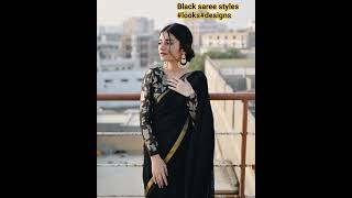 How to rock Black saree?! Black saree#styles#looks