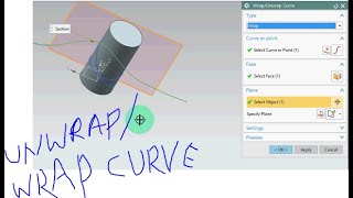 Mirror Curve ,Wrap/Unwrap Curve and Intersection curve command in NX