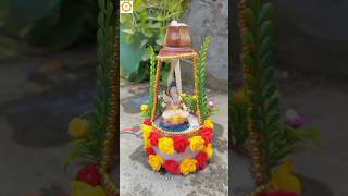 DIY Kulhad Kalash Stand || Happy Mahashivratri || Tutorial 😊☺️ #shorts #short #prithvicraft #viral