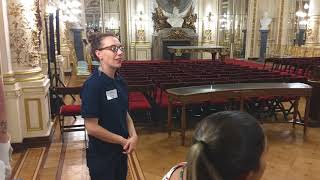 Visita ao Salão Branco da Casa Rosada em Buenos Aires