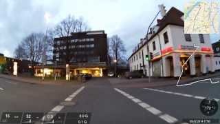 Münster: Preussenstadion - Düesbergweg - Weseler Straße - Fahrrad - Bicycle  (Garmin Virb Elite)